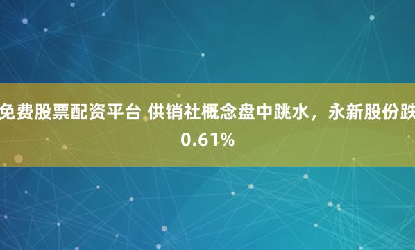 免费股票配资平台 供销社概念盘中跳水，永新股份跌0.61%